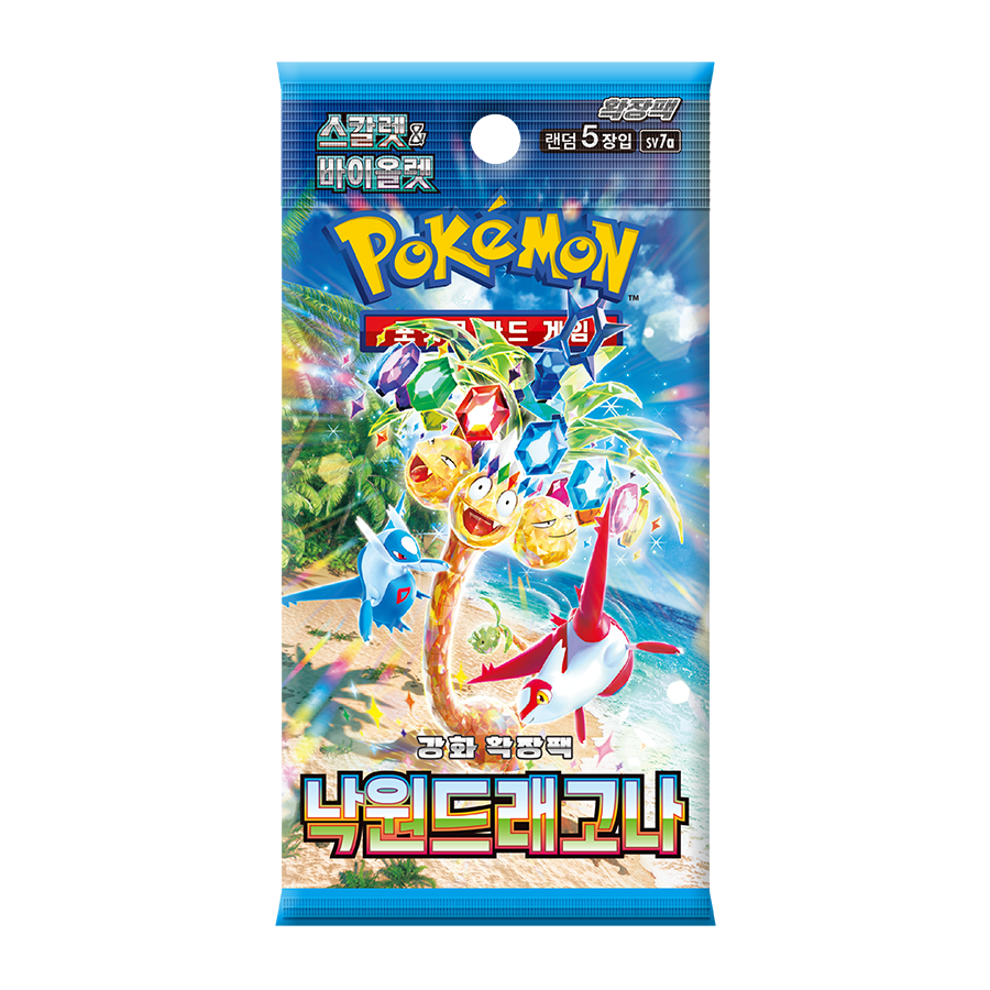 For Pokemon SV9 Dragonite of Paradise Expansion Pack 30-Packs 150-Sheets Box Wholesale TCG Collectible Cards Made in Korea