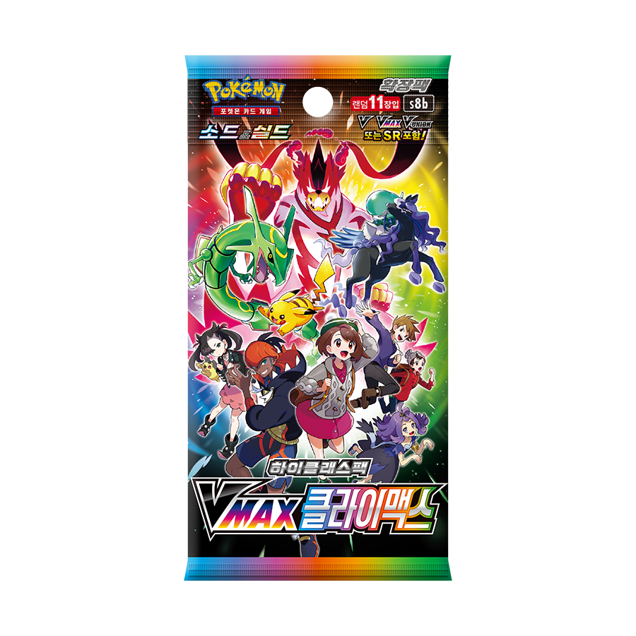 For Pokemon VMAX Climax 1 Box Set 10 Packs of 110 Sheets Kids Sword & Shield Expansion Card Collectible Toy for Kids