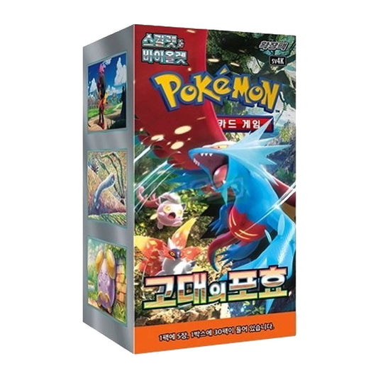 For Pokemon Card Scarlet & Violet Expansion Pack Ancient Roar Korean Version 30 Packs 150 Sheets Hot Collectible Products
