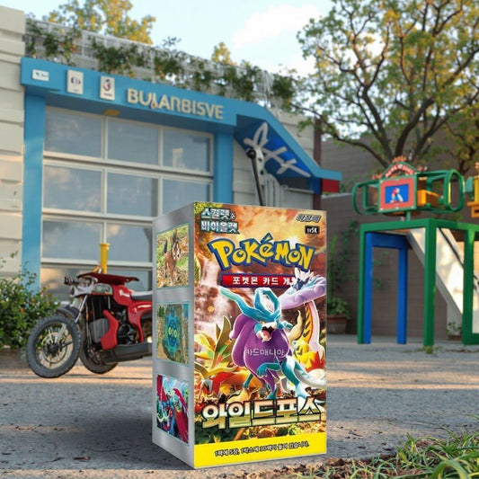 For Pokemon Authentic Wild Force Scarlet Violet Expansion Pack 30-Packs 150-Sheets Box Set Korean Version Hot Collectible Card