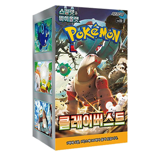 For Pokemon Korean Version Collectible Card Scarlet & Violet Expansion Pack Clay Burst 1 Box 30 Packs 150 Sheets Hot Products