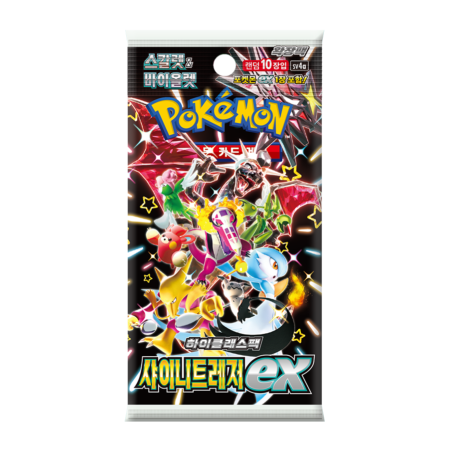 For Pokemon SV9 Shiny Treasure ex Expansion Pack 30-Packs 150-Sheets Box Wholesale TCG Collectible Cards Made in Korea